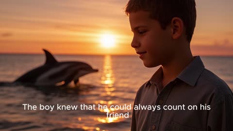 Dolphin and the little boy