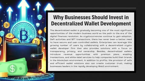 Top Benefits of Investing in Decentralized Crypto Wallet Development