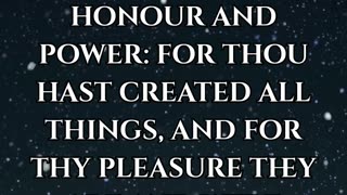 Revelation 4:11