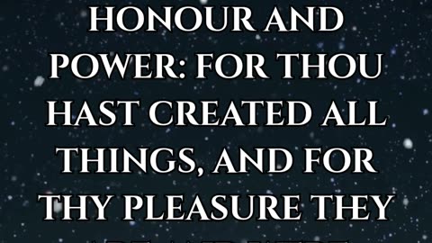Revelation 4:11