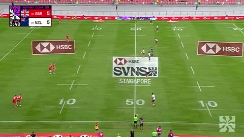 GB SURVIVE late rally 🤯 | Great Britain v New Zealand | HSBC SVNS Singapore 2025 | Full Match Replay