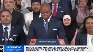 Mayor Eric Adams says Mosques DON’T need to apply for permits, to play their ‘call to prayer’