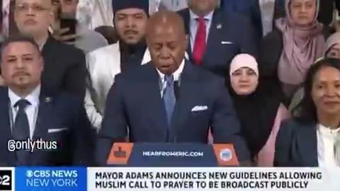 Mayor Eric Adams says Mosques DON’T need to apply for permits, to play their ‘call to prayer’
