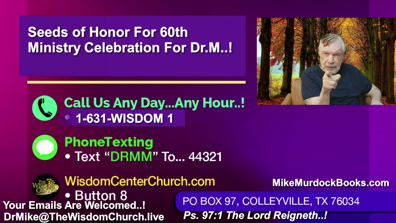 Re-Air: Wisdom Moments With Mike Murdock..!!!