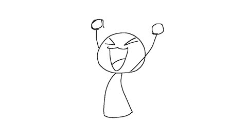 Jumping for joy
