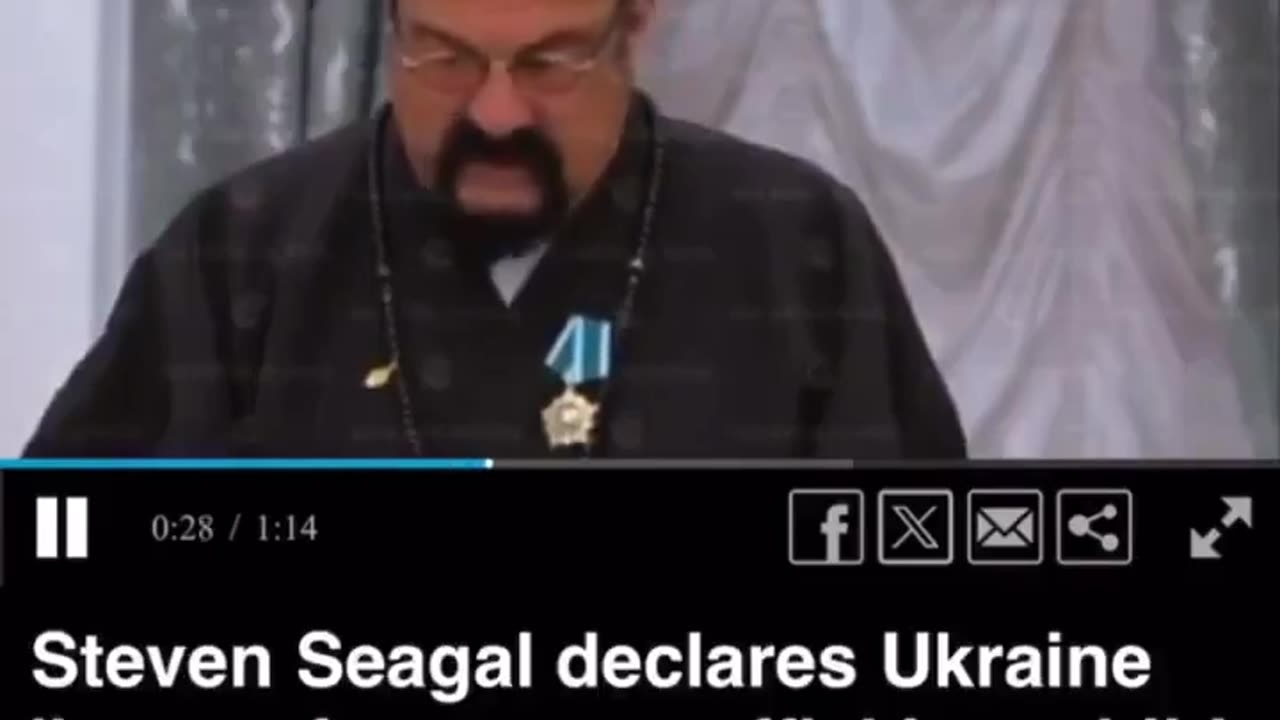 Steven Seagal: "Ukraine was known for human trafficking."