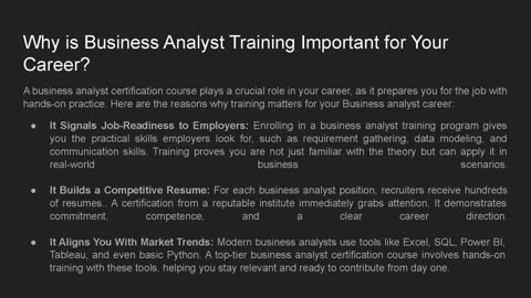 How Does Business Analyst Certification Training Impact Your Hiring in 2025?