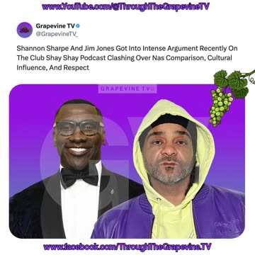 Shannon Sharpe And Jim Jones Got Into Intense Debate On The Club Shay Shay Podcast.
