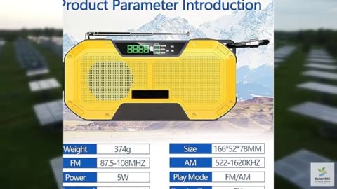 Emergency Hand Crank Radio,5000mAh Portable Weather Solar AM/FM/SW/NOAA Radios,