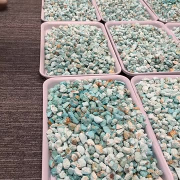 20250810-2 Natural Original Turquoise Rough material Hide Green Splendor