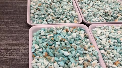 20250810-2 Natural Original Turquoise Rough material Hide Green Splendor