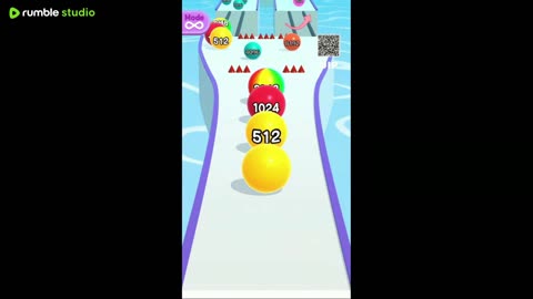 Ball Run 2048 puzzle