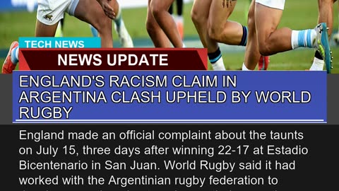 Englands Racism Claim in Argentina Clash Upheld B