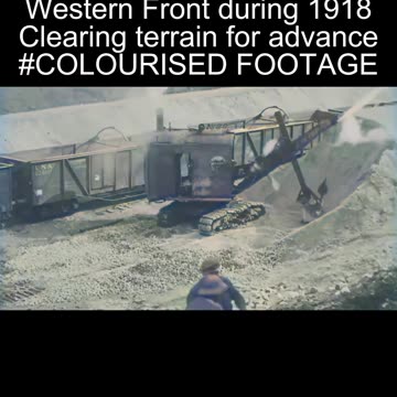 American Engineers With Excavator 1918