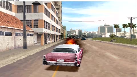 High speed chase of an expensive 1955 Chevrolet Bel Air in Havana Cuba in the game Driver 2 - Part 4