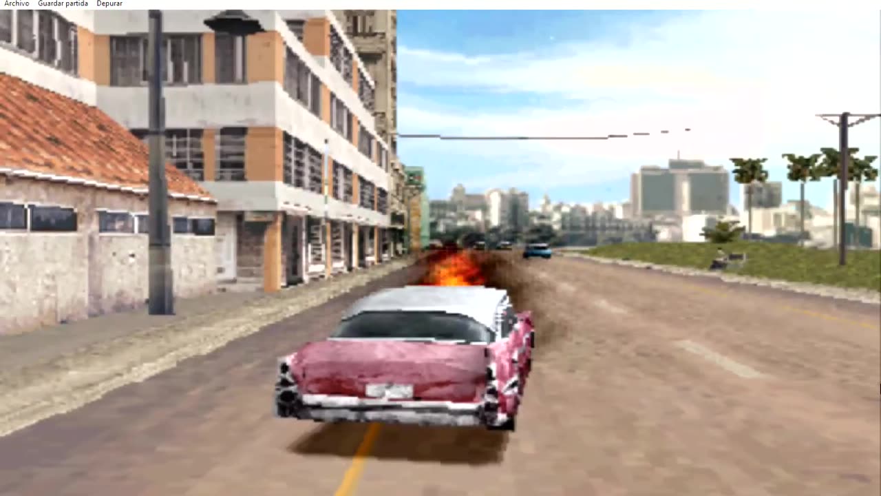 High speed chase of an expensive 1955 Chevrolet Bel Air in Havana Cuba in the game Driver 2 - Part 4