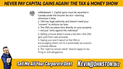 NEVER PAY CAPITAL GAINS IN CANADA AGAIN! The Tax & Money Show EPISODE 69 with Kevin J. Johnston