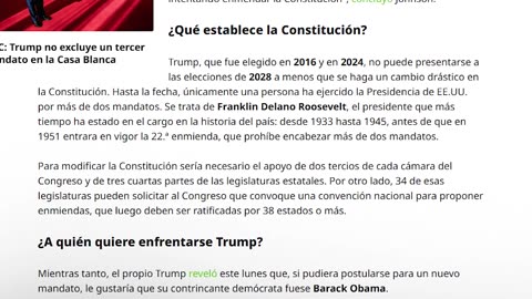 ¿Puede aspirar Trump a un tercer mandato presidencial?