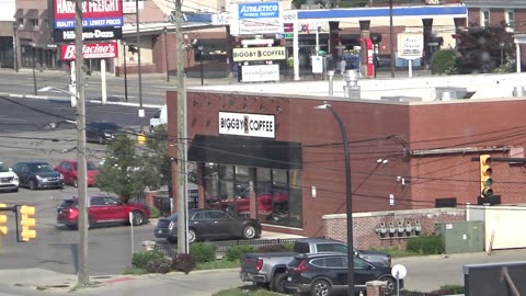 View From Parking Garage On W Village Drive, Dearborn, MI, 8/2/25, Part 1