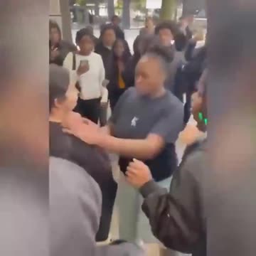 Africans vs Middle Easterners on the streets of the Netherlands, Europe.