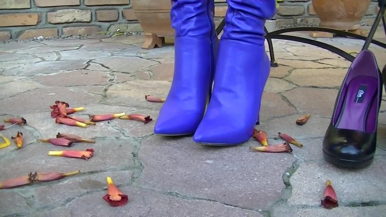 Trying on New High Heel Boots