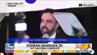 In his first victory speech, Zohran Mamdani criticizes President Donald Trump