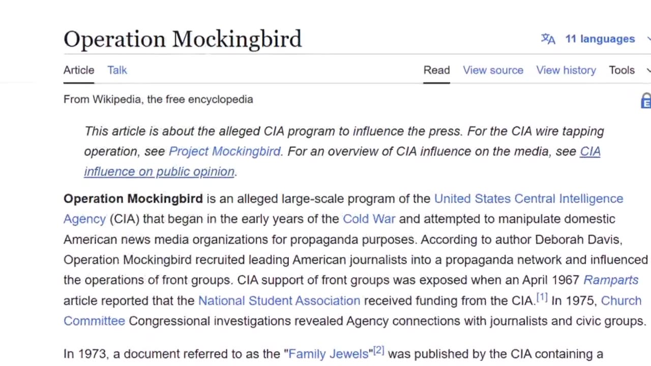 Understanding Operation Mockingbird