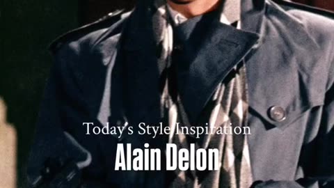 Todays style inspiration Alain Delon