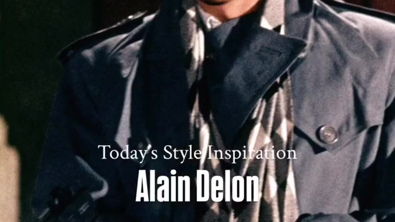 Todays style inspiration Alain Delon