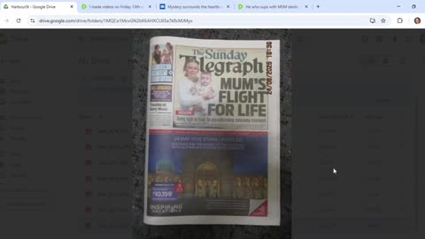 I see Daily Telegraph cover story about a dying dash after making video about a Dash who died