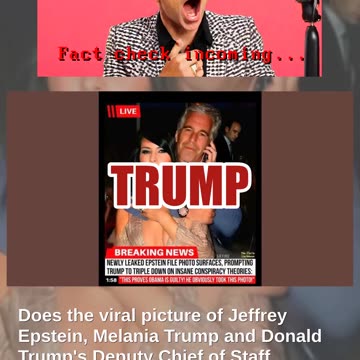 Fact Check: Image Of Jeffrey Epstein, Melania Trump And Stephen Miller Is NOT Real Photo