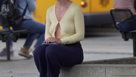 serious and attractive woman