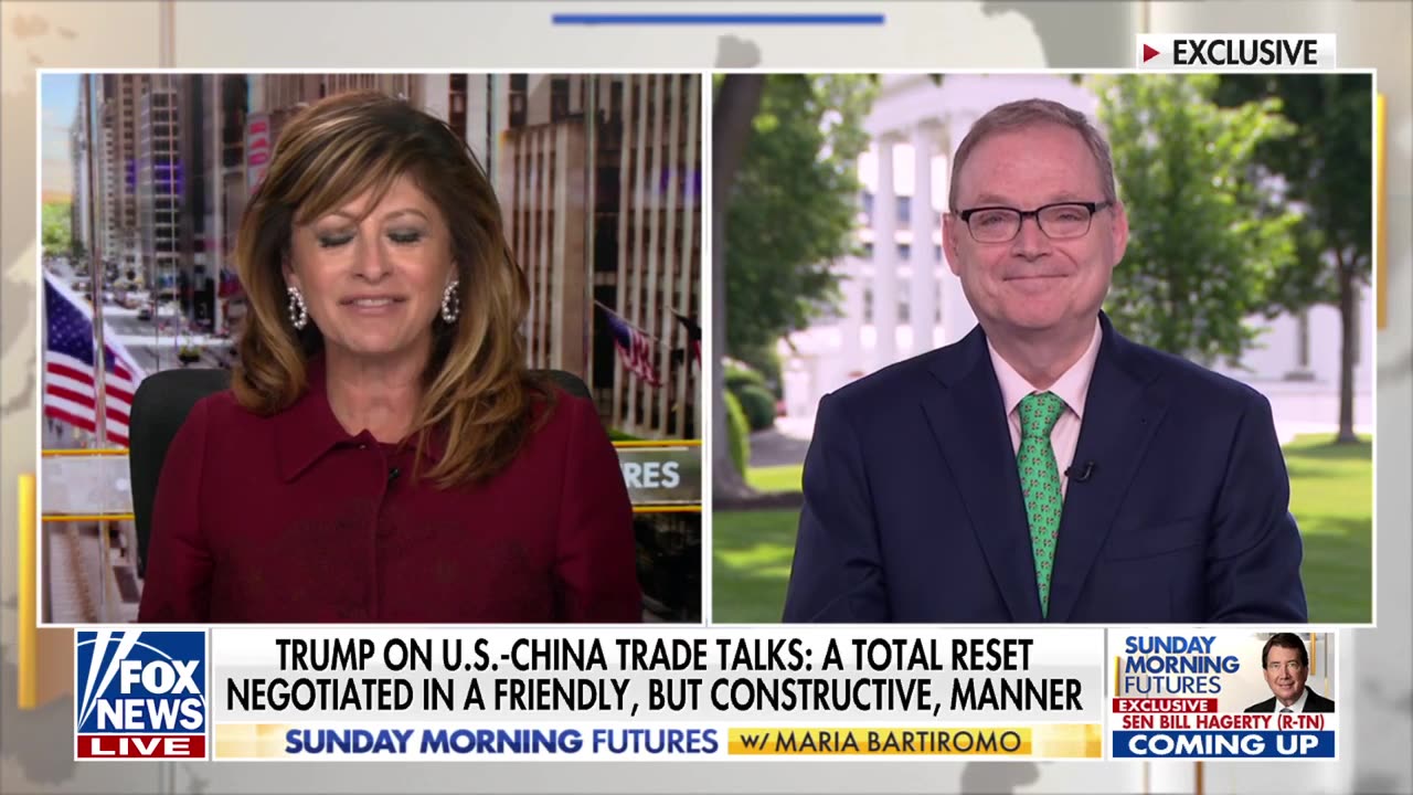 China is 'eager to play ball' on tariffs, Kevin Hassett says