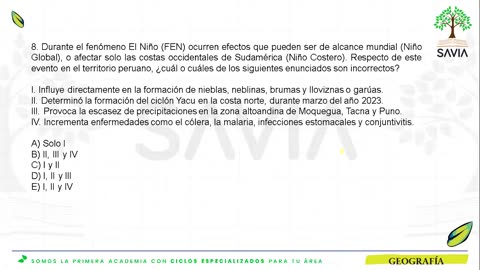 SAVIA REPASO 2025 - 2 | Semana 04 | Geografía