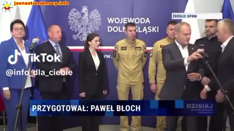 Powódź w Polsce . Sabotaż niemieckiego agenta Tuska