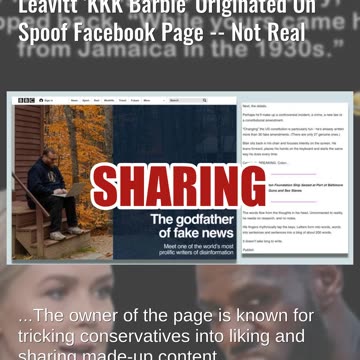 Fact Check: Satire Story About LeBron James Calling Karoline Leavitt 'KKK Barbie' From Spoof Page