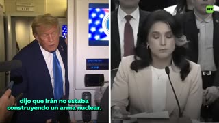 Trump contradice a su propia directora de inteligencia sobre Irán