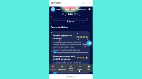 BIG MINING MINI APP BOT TELEGRAM SLP/USDT