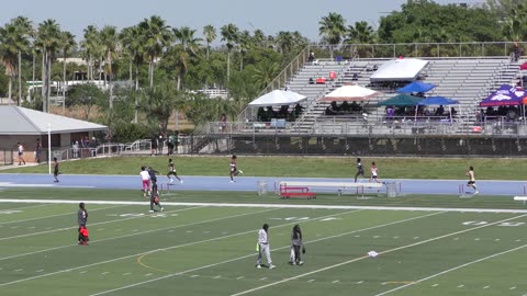 Boys 400 meter Dash Heat 12 Dade County Youth Fair HS Championship 2025 Tropical Park Miami, FL