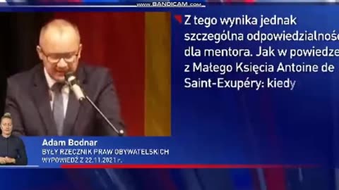Adam Bodnar porównał Polaków do "dzikiego zwierzęcia", za którego Niemcy