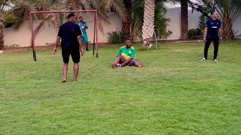 Soccer Ball Bursts When Man Makes a Save