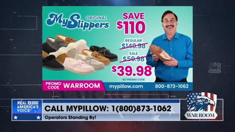 Save 110$ On The MySlippers Only At Mypillow.com/warroom