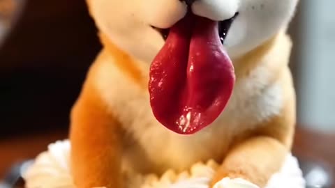 My ice cream is doing scary things #creatures #shibainu #doge #ai #foodrebellion