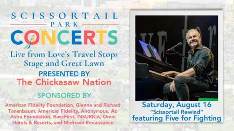 Five For Fighting Free at Scissortail Park & The OKC Coliseum