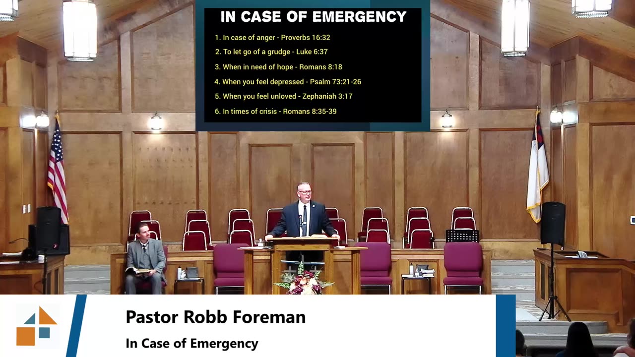 Pastor Robb Foreman // In Case of Emergency Part 1