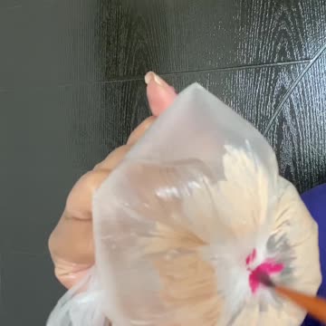 I Used a Plastic Bag for THIS?! 💐💦 Viral Flower Makeup Hack 🌸 #makeuphack