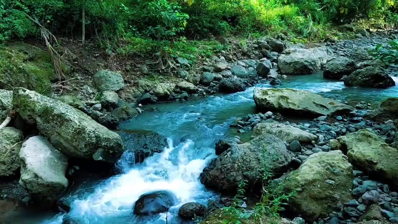Relaxing River Waterfall Sounds for Sleep & Meditation – Calm Nature Ambience