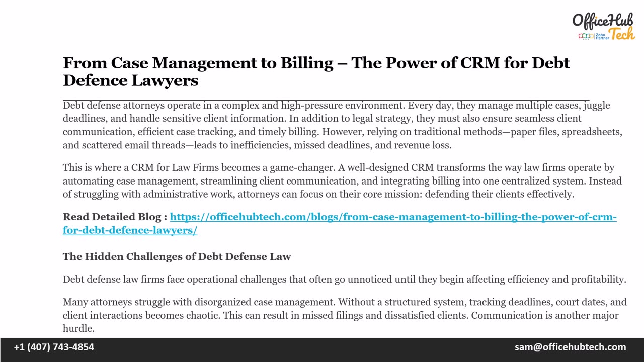 From Case Management to Billing – The Power of CRM for Debt Defence Lawyers