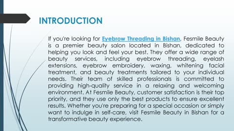If you're looking for beautiful Eyebrow Threading in Bishan