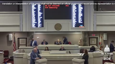 Alabama | HB 237 | House floor debate on IVF Immunity (2024)
